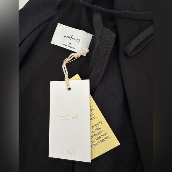 NWT Aritzia Wilfred Colette Dress M black - Picture 8 of 9